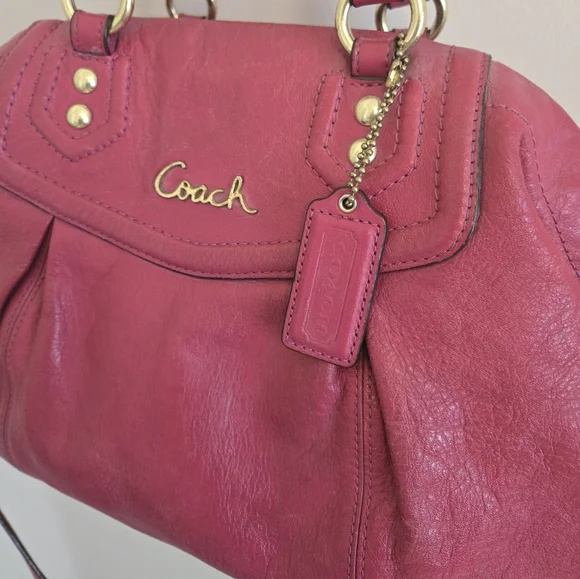 Coach Pink/Raspberry Shoulder Bag - Picture 2 of 7